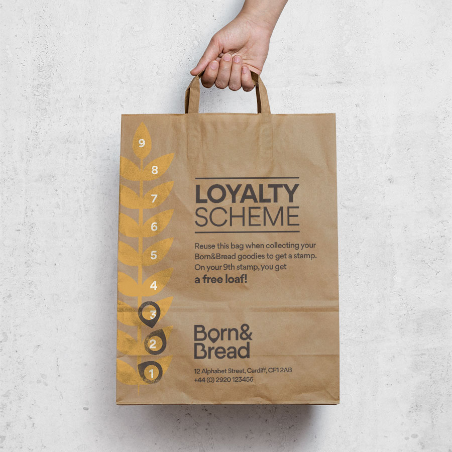 Born & Bread | Branding, Packaging | Ampersam Studio | Graphic Designer, Cardiff